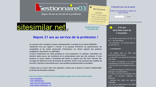 gestionnaire03.fr alternative sites