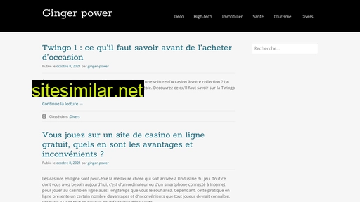 ginger-power.fr alternative sites