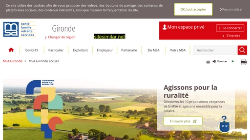 gironde.msa.fr alternative sites