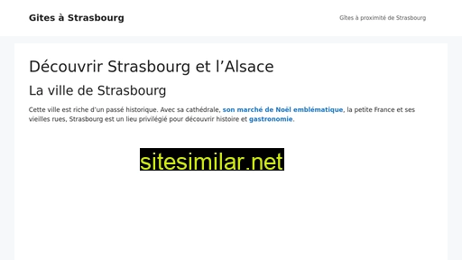 gite-strasbourg.fr alternative sites
