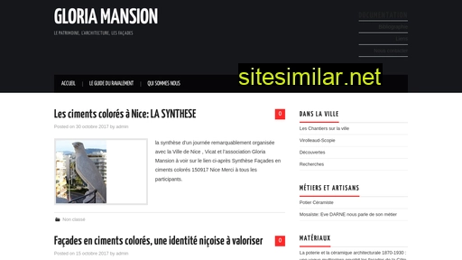 gloriamansion.fr alternative sites