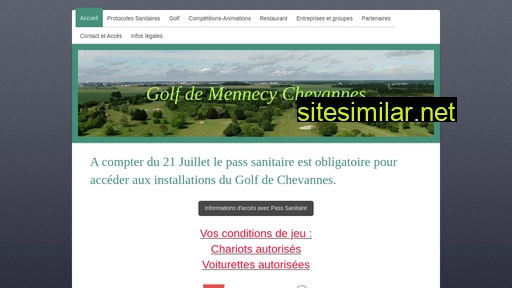 golfdechevannes.fr alternative sites