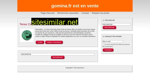 gomina.fr alternative sites