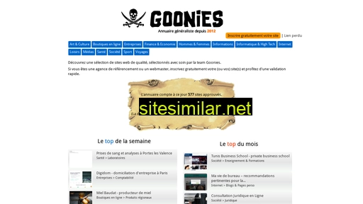 Goonies similar sites