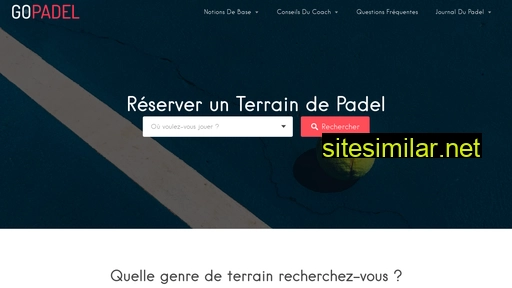 go-padel.fr alternative sites