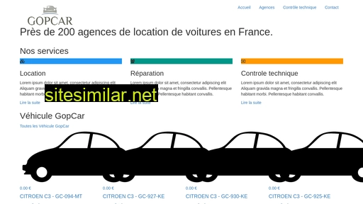 gopcar.fr alternative sites