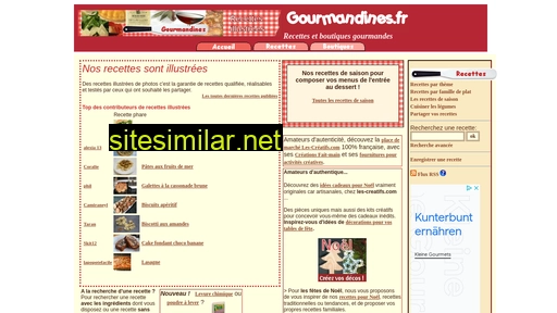 gourmandines.fr alternative sites