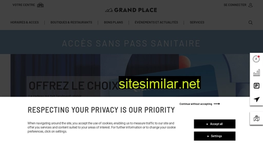 grand-place.klepierre.fr alternative sites