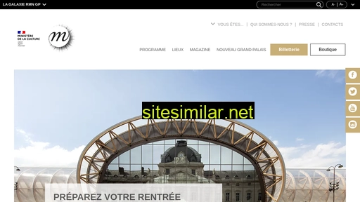 grandpalais.fr alternative sites