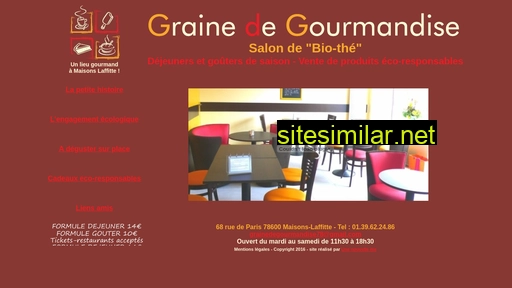 grainedegourmandise.fr alternative sites