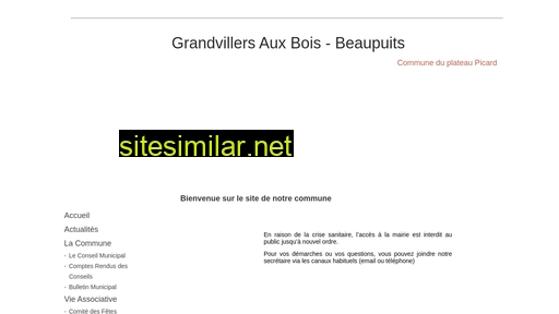 Grandvillersauxbois-beaupuits similar sites