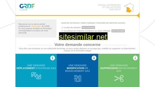 grdfsudouest.fr alternative sites