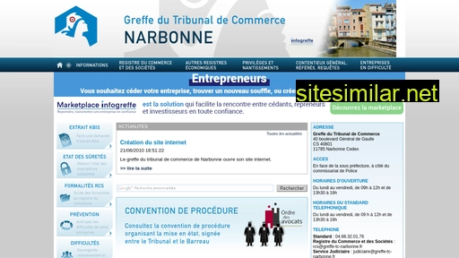 greffe-tc-narbonne.fr alternative sites