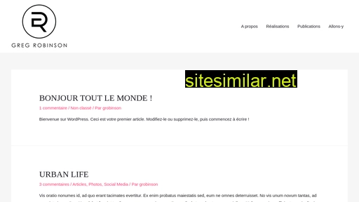 gregrobinson.fr alternative sites