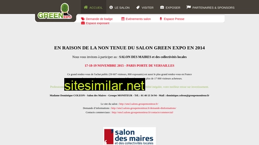 greenexpo.fr alternative sites