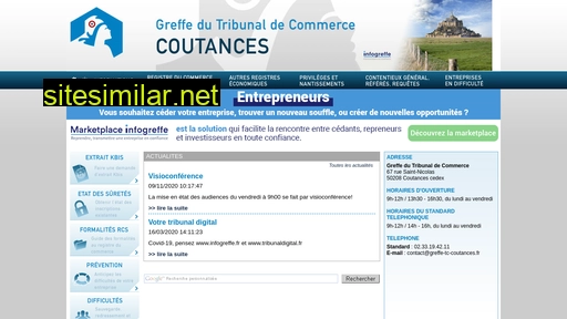 greffe-tc-coutances.fr alternative sites