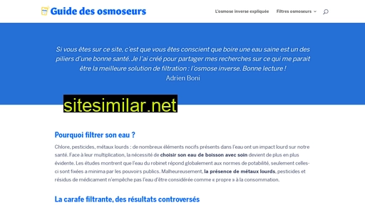 guidedesosmoseurs.fr alternative sites