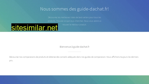 guide-dachat.fr alternative sites