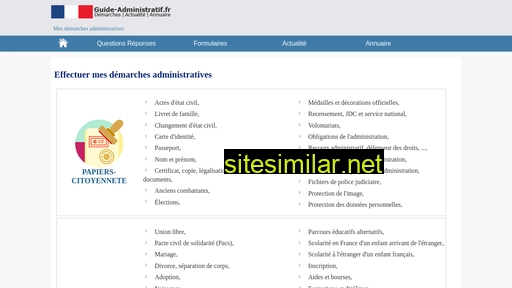 Guide-administratif similar sites