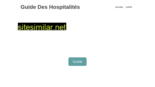 guide-hospitalites.fr alternative sites