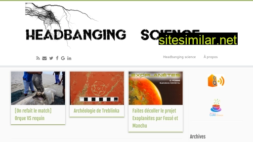 headbangingscience.fr alternative sites