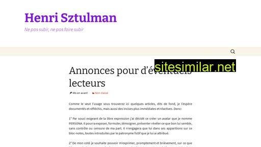 henri-sztulman.fr alternative sites
