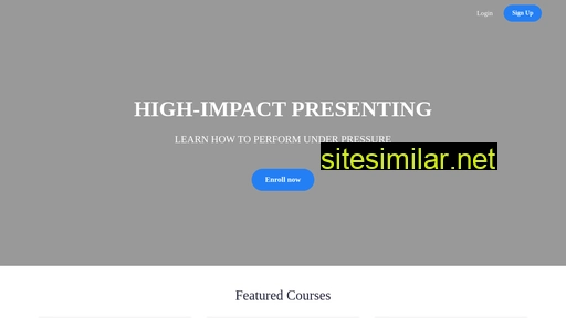High-impact-presenting similar sites