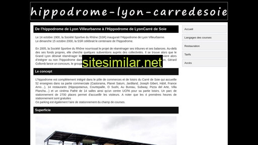 hippodrome-lyon-carredesoie.fr alternative sites