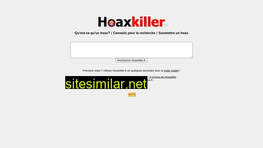 hoaxkiller.fr alternative sites
