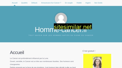 Homme-cancer similar sites