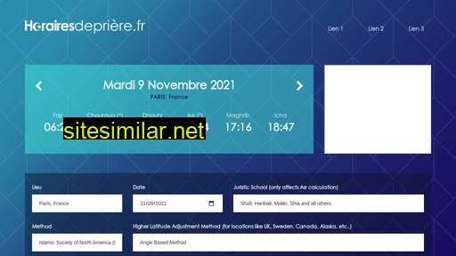 horairedepriere.fr alternative sites