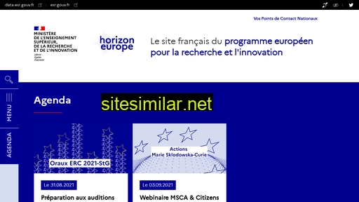 horizon-europe.gouv.fr alternative sites