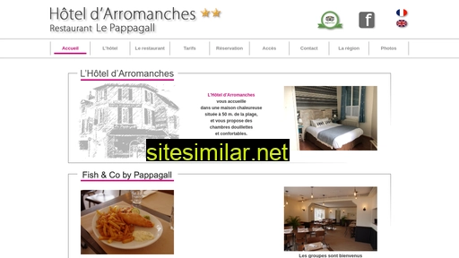 hoteldarromanches.fr alternative sites
