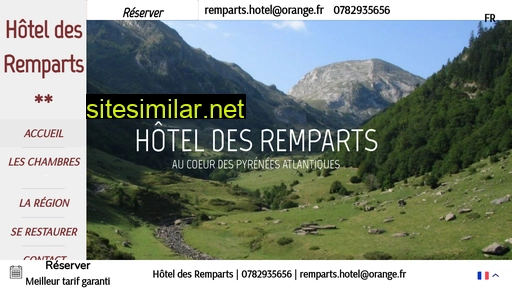 hoteldesremparts.fr alternative sites