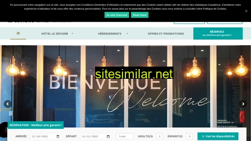 hotellesevigne.fr alternative sites