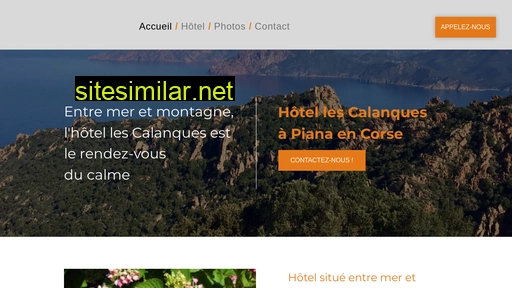 hotel-des-calanches.fr alternative sites