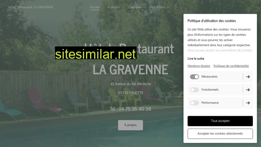 hotelrestaurantlagravenne.fr alternative sites