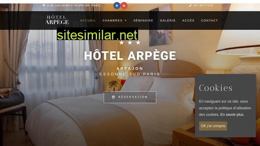 hotel-arpege.fr alternative sites