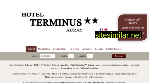 hotel-terminus-auray.fr alternative sites