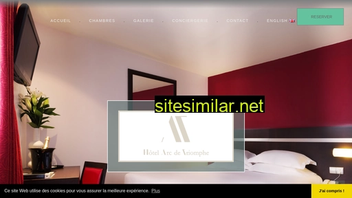 hotelarcdetriomphe.fr alternative sites
