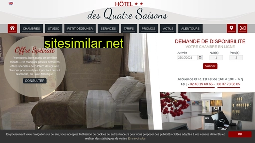 hoteldesquatresaisons44.fr alternative sites