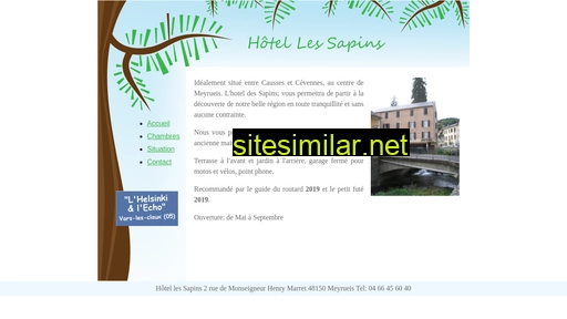 hotellessapins.fr alternative sites
