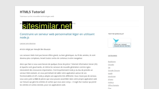 html5-tutorial.fr alternative sites