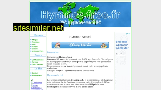 hymnes.free.fr alternative sites