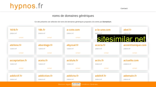 hypnos.fr alternative sites