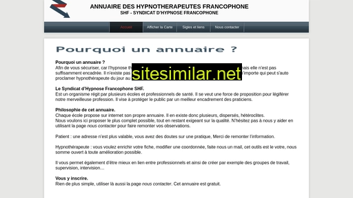 Hypnose-annuaire similar sites