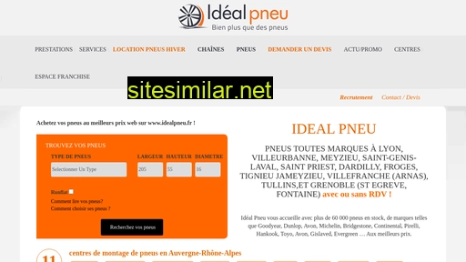 idealpneu.fr alternative sites