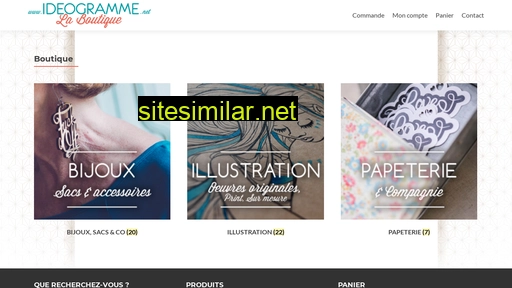 ideogramme-boutique.fr alternative sites