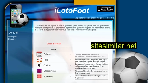 ilotofoot.fr alternative sites