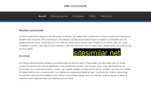 infonosocomiale.fr alternative sites
